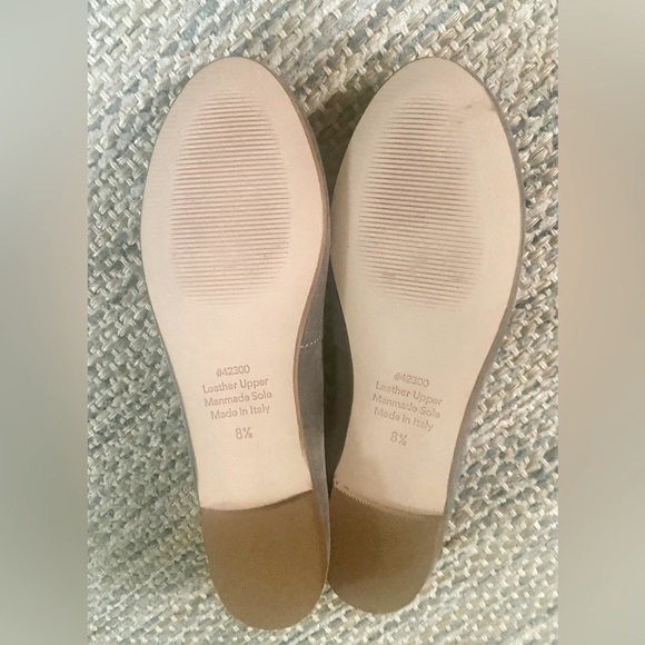 GARNET HILL BELISSIMA DOVE GRAY SUEDE BALLET FLAT- NWOB-8.5/MADE IN ITALY-FALL🍁 - Picture 8 of 9